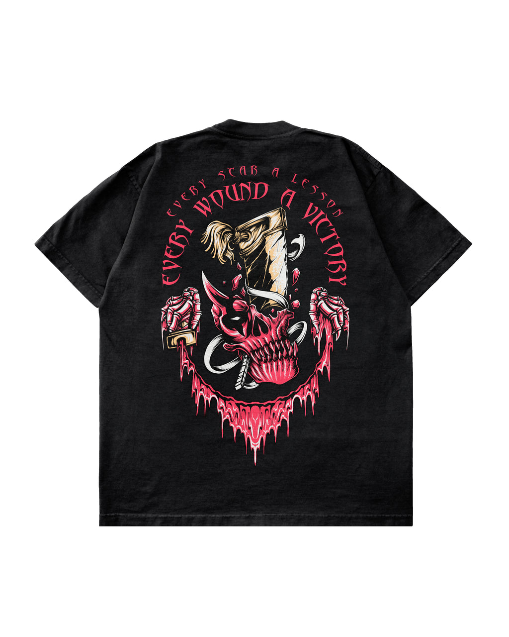 Every Scar A Lesson T-Shirt | Black