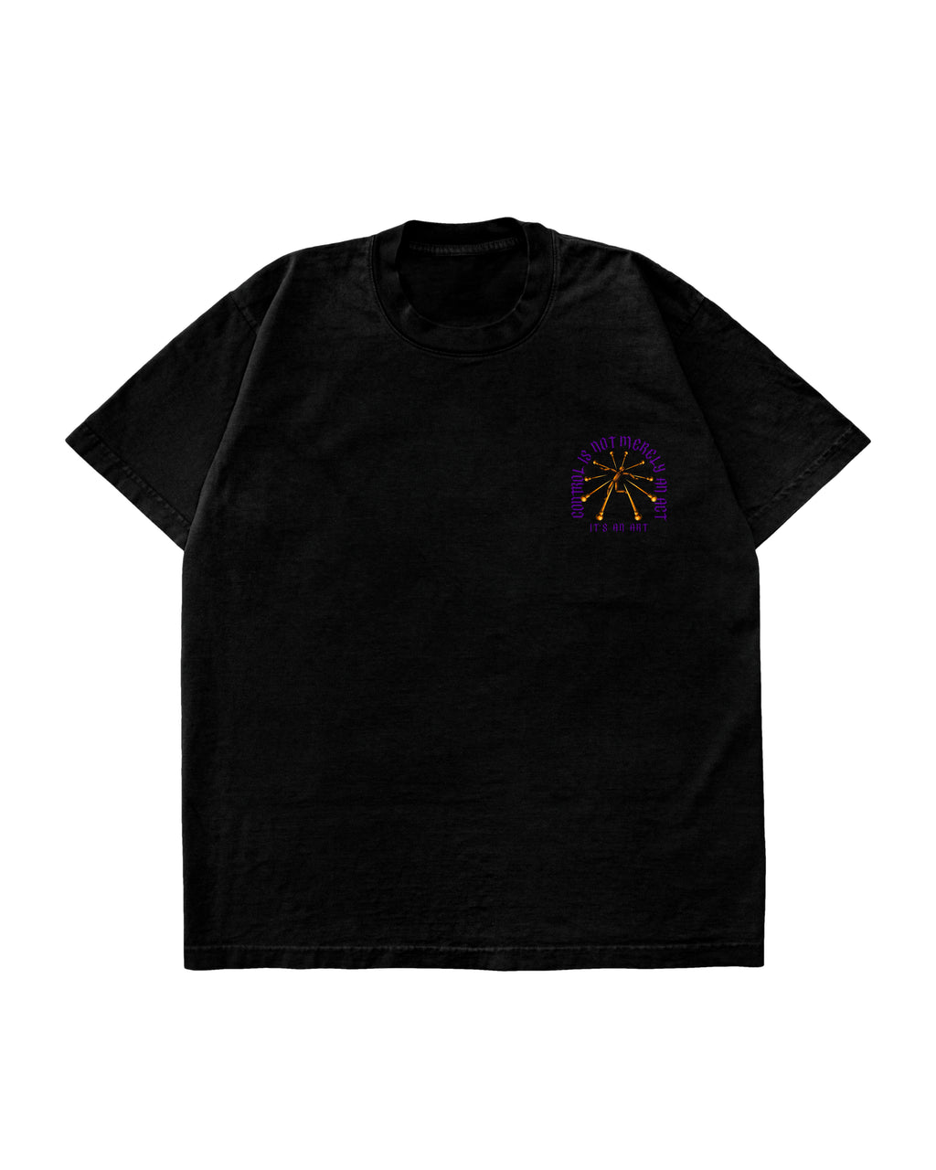 Control Is Not Merely An Act T-Shirt | Black