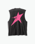 Birthmark Star Sleeveless T-Shirt | Black