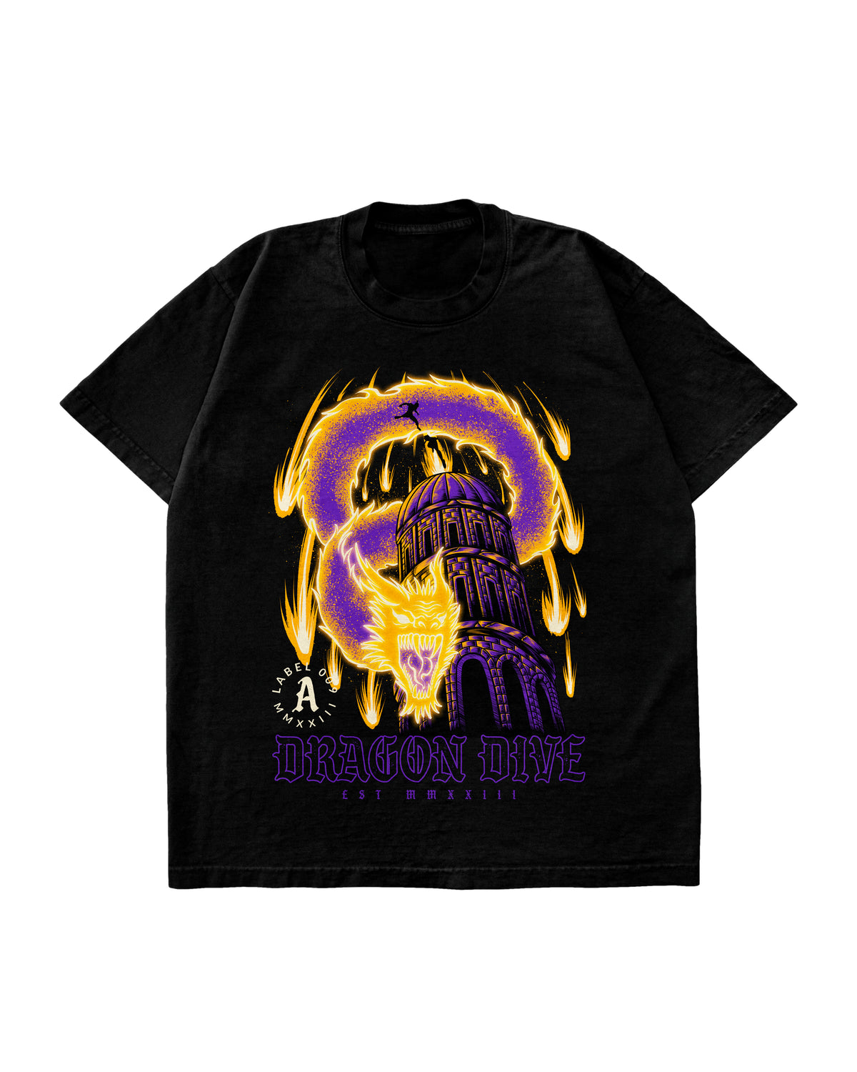 Dragon Dive T-Shirt | Black