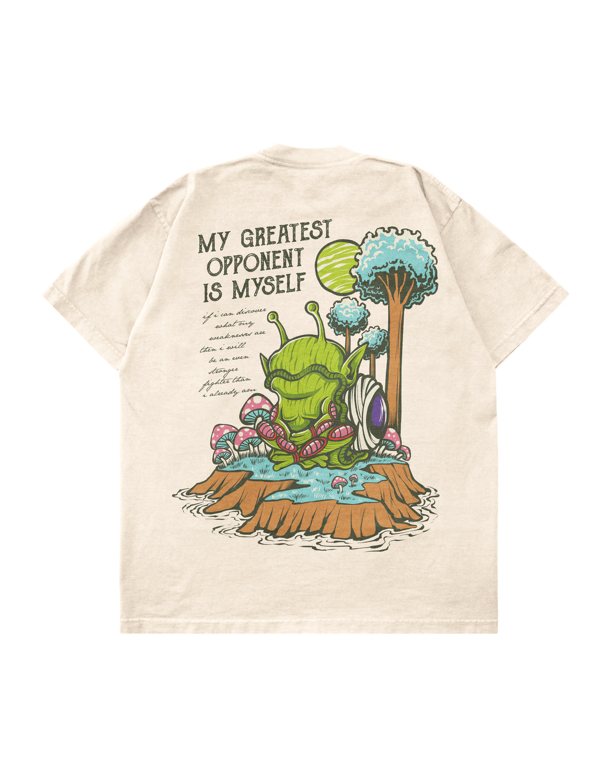 My Greatest Opponent is Myself T-Shirt | Off White
